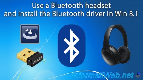 Use a Bluetooth headset and install the Bluetooth driver in Windows 8.1