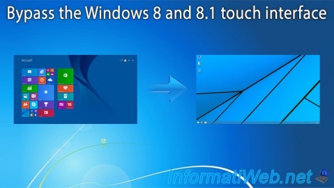 Automatically override the touch (modern) interface of Windows 8 or 8.1 at logon