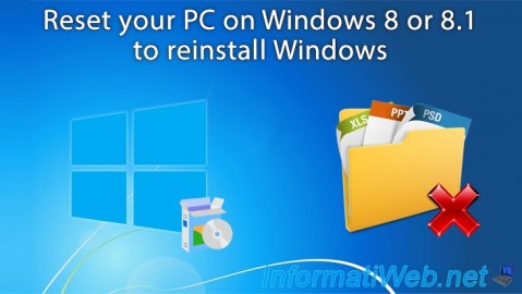Reset your PC on Windows 8 or 8.1 to format your PC and reinstall Windows