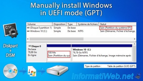 Windows - Manually install Windows in UEFI mode (GPT)