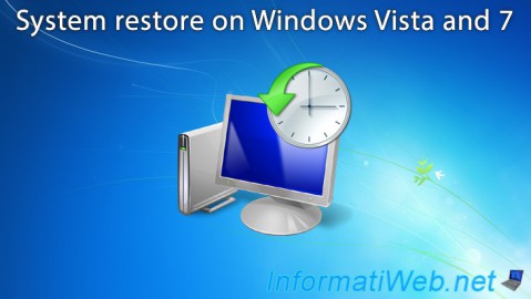 Restore Windows Vista or 7 to an earlier state through system restore