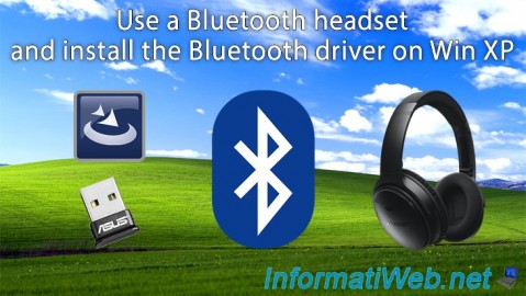 Use a Bluetooth headset and install the Bluetooth driver on Windows XP